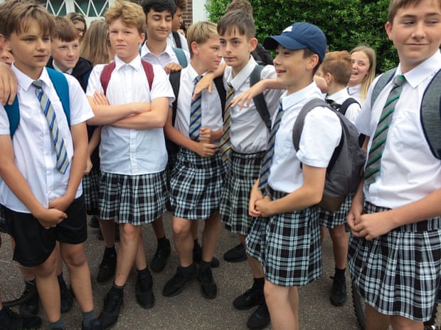 School bans boys from wearing shorts, says wear skirts instead