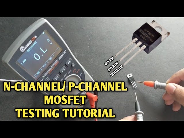 Learning how to test a mosfet with a multimeter? Use this simple trick for N channel and P channel.