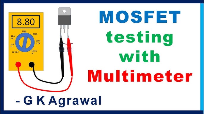 Learning how to test a mosfet with a multimeter? Use this simple trick for N channel and P channel.