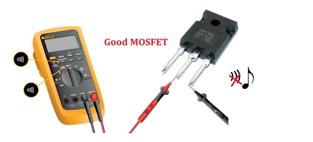 How to test a transistor MOSFET using a multimeter?